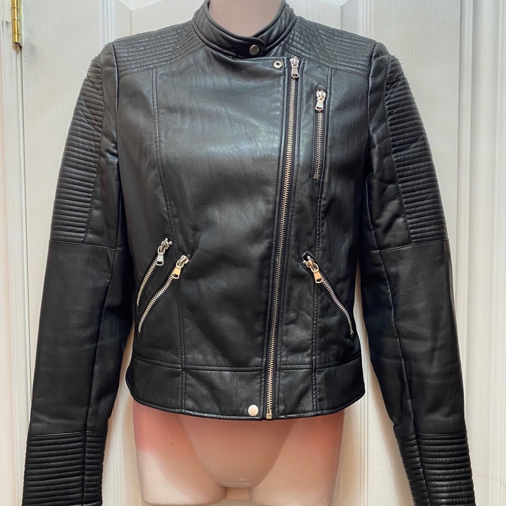 Zara Leather Biker Jacket